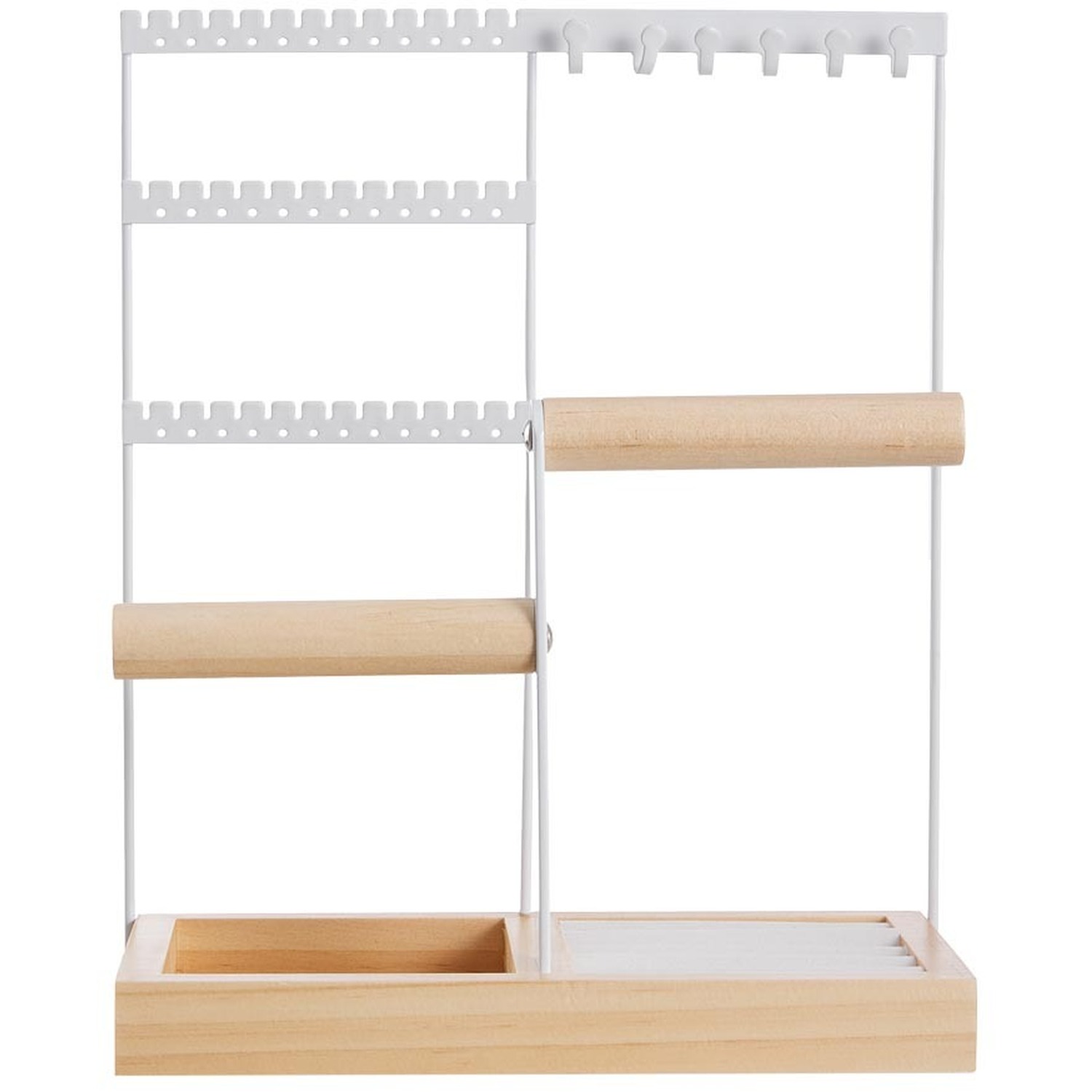 4-Tier Metal and Wood Jewellery Display Stand
