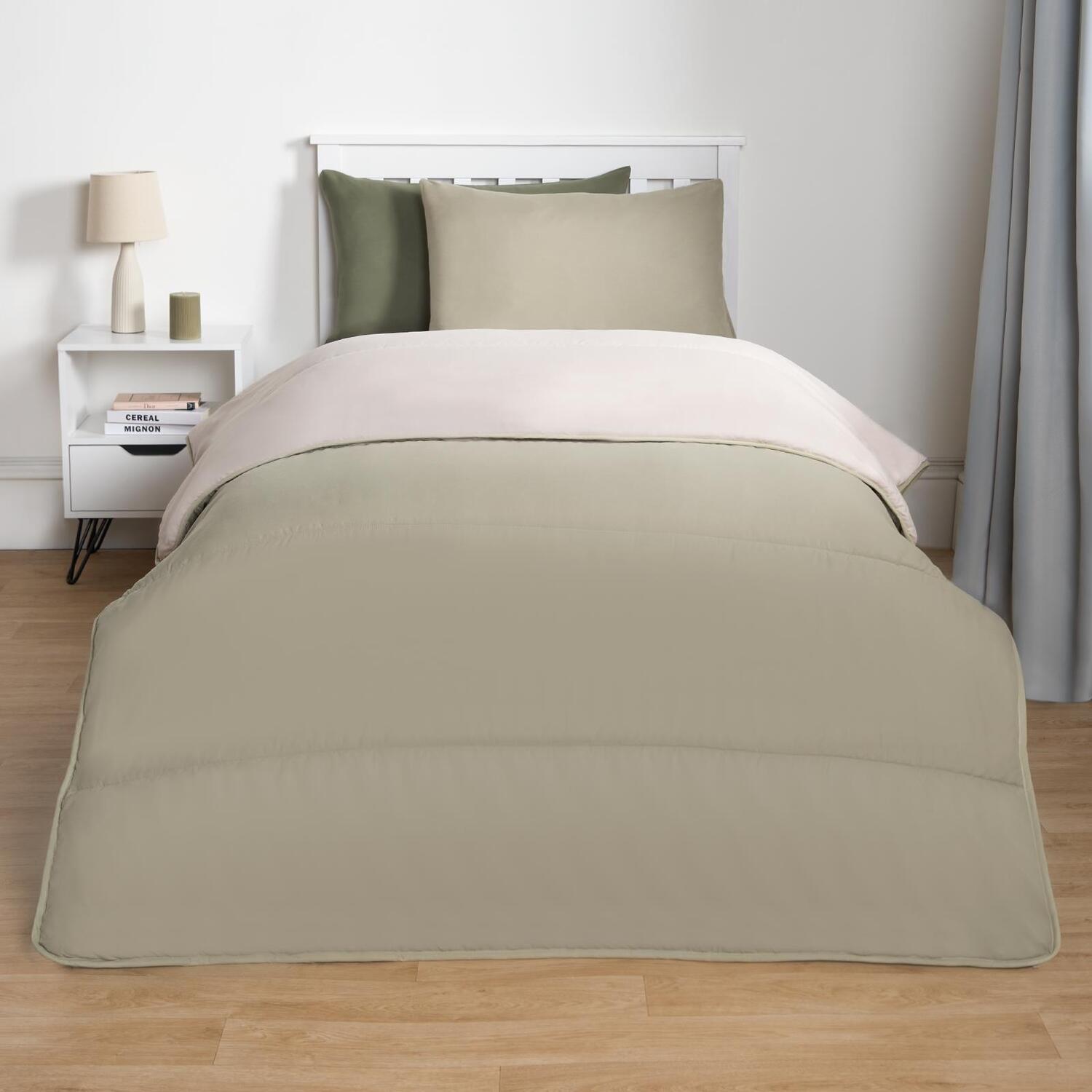 Coverless 10 5 Tog Soft Duvet Set - Sage King 2 88kg