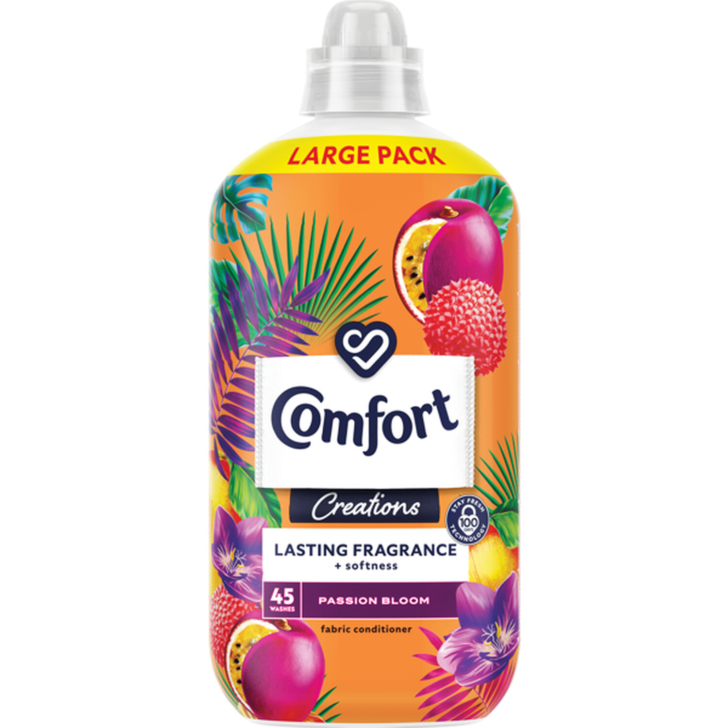 Comfort Perfume Creations Passion Bloom Fabric Conditioner with Motion-Activated Fragrance Technology 100 Days of Freshness 45 washes (1.35 L) - Image 5