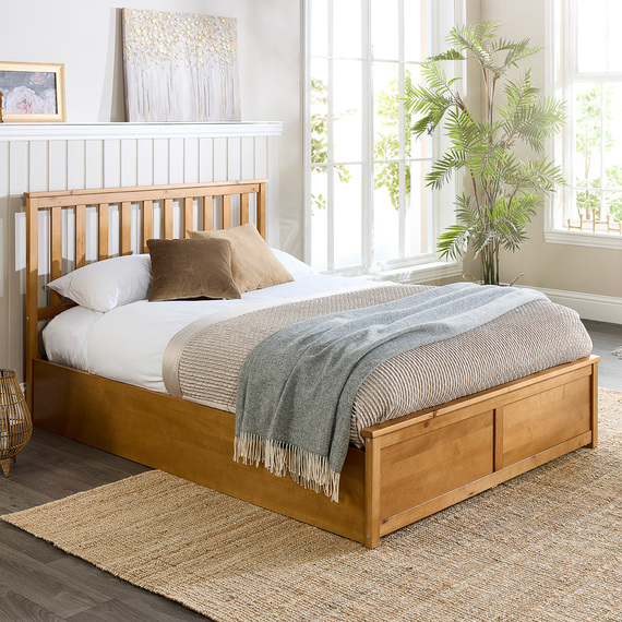 Wooden Ottoman Storage Bed