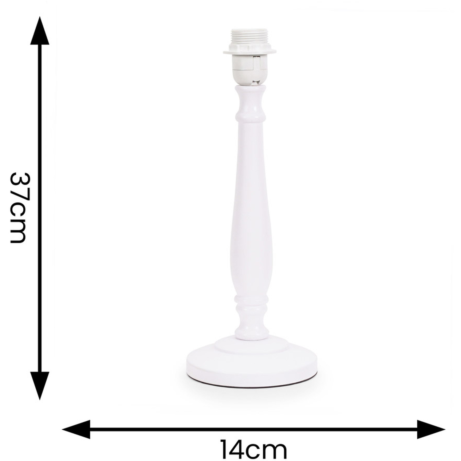 Victoria Table Lamp Base - White
