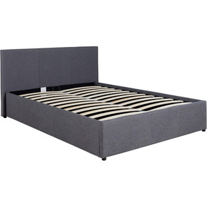 Grey / Double Home Source Endura End Lift Ottoman Grey Fabric Bedframe shot 6618985