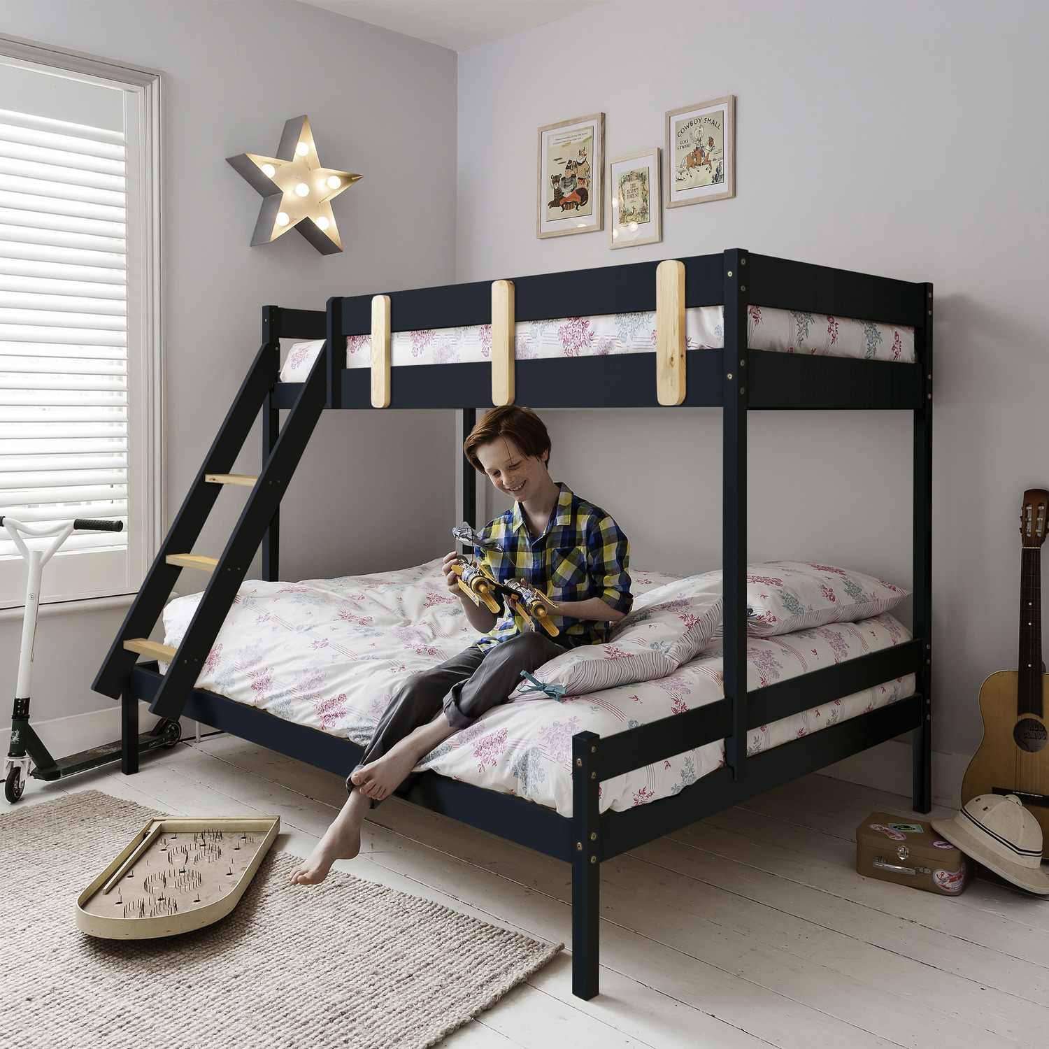 Una Triple Bunk Bed - Anthracite