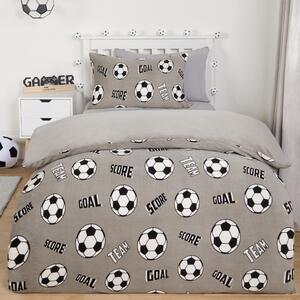 Football Print Fleece Duvet Set