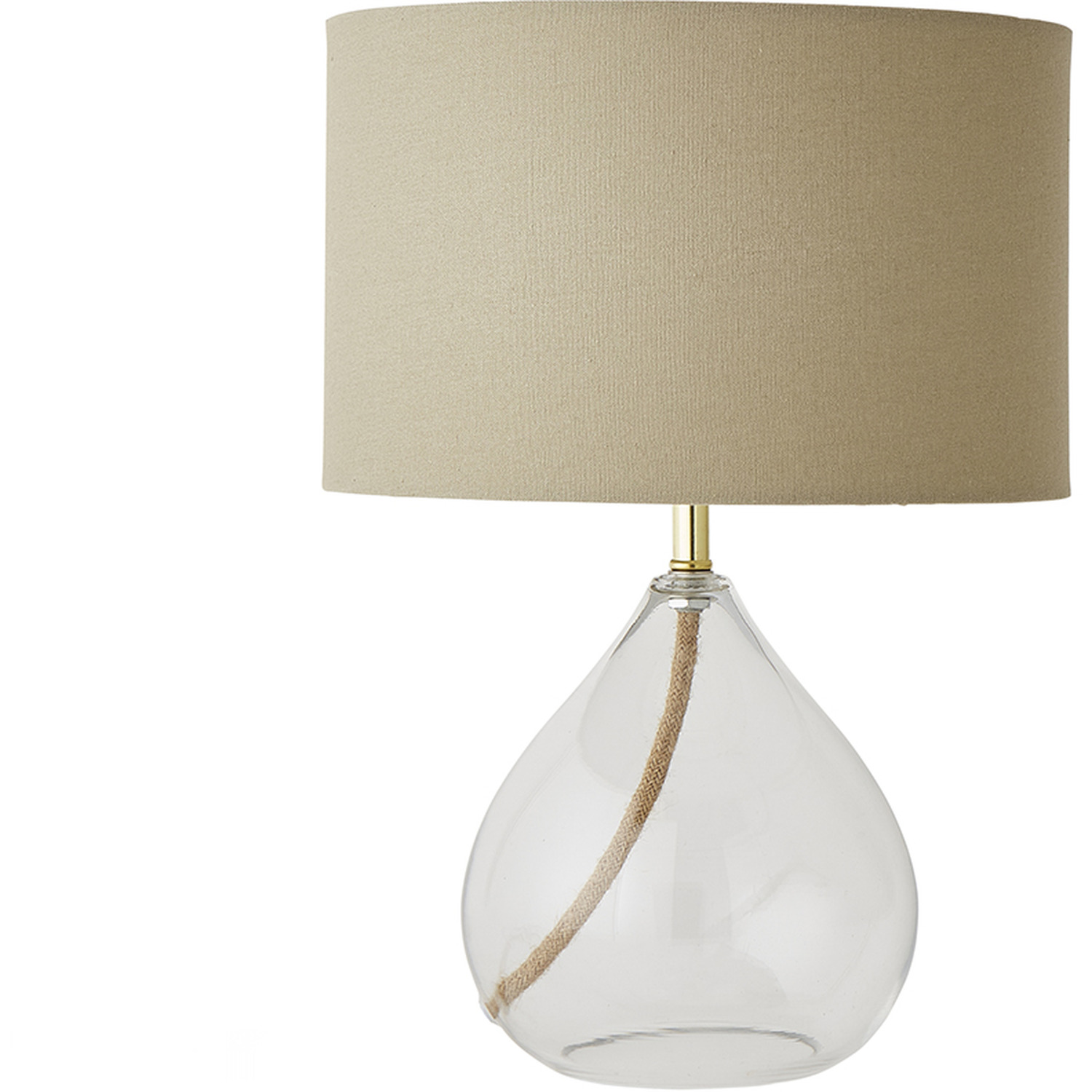Image of Eloise Clear Glass Table Lamp with&hellip;