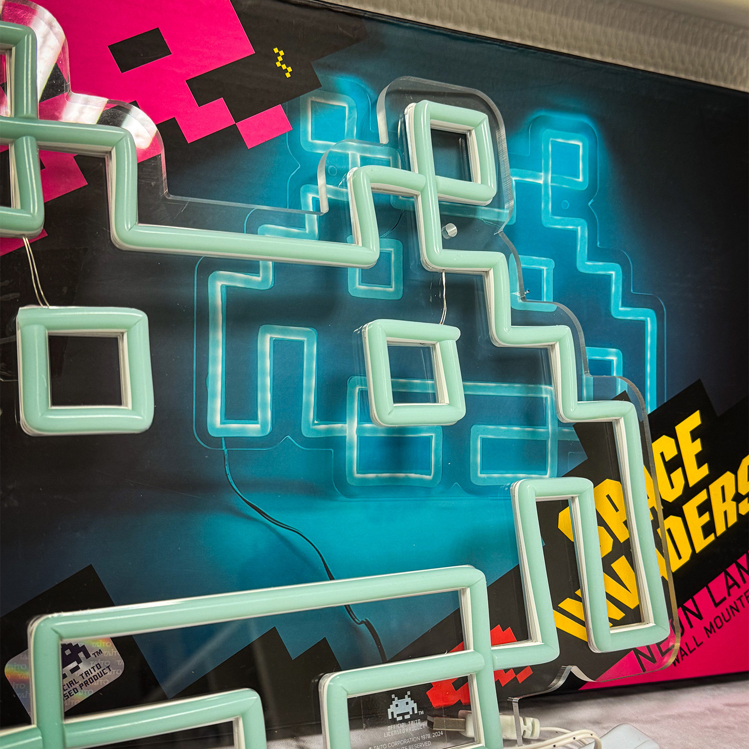 Space Invaders Neon Sign Space Invaders Logo Neon Lamp