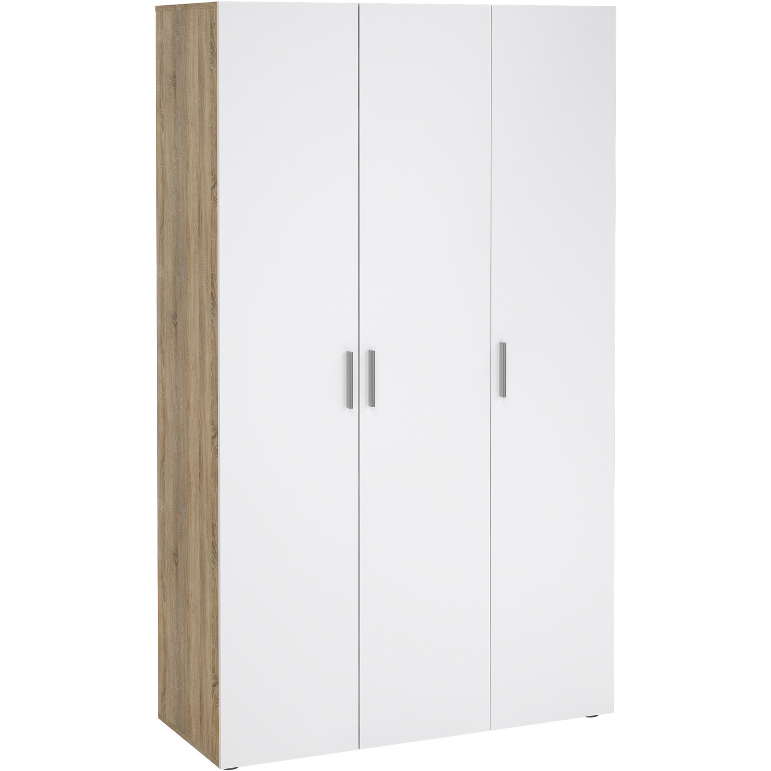 Furniture To Go Pepe 3-Door Wardrobe - White And Oak