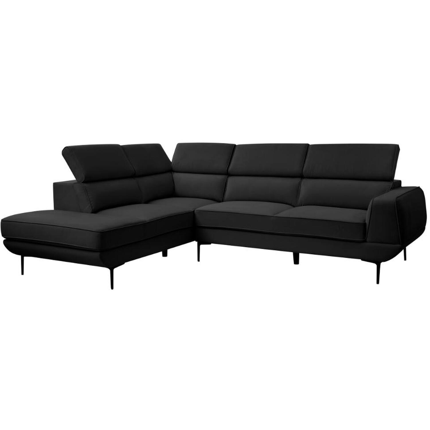 Mario Corner Sofa - Black Velvet