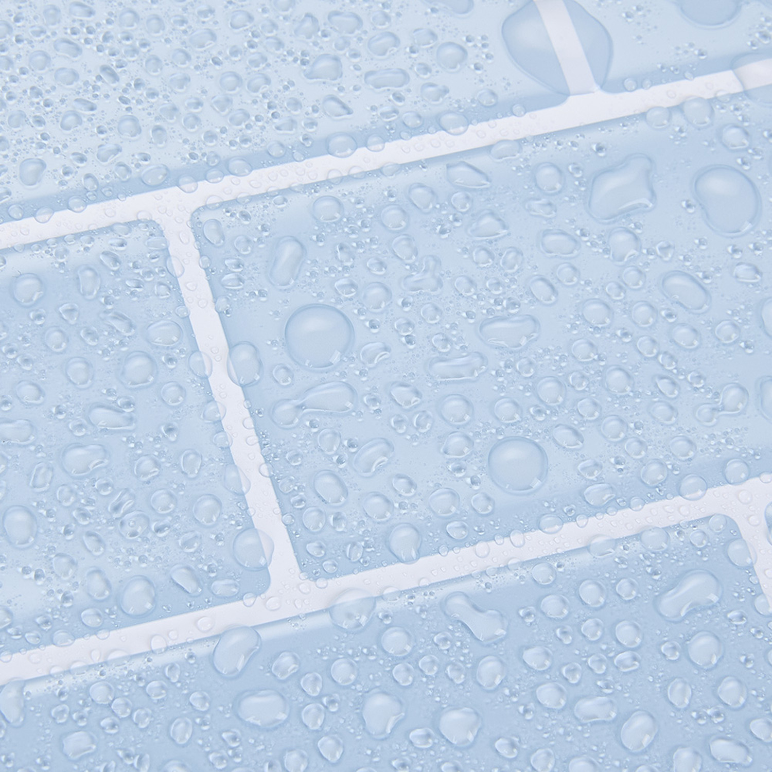 10Pcs Marble Effect Tile Stickers - Light Blue