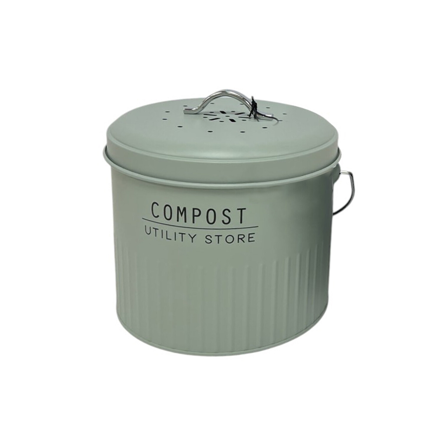 Embossed Round Compost Bin - Image 1