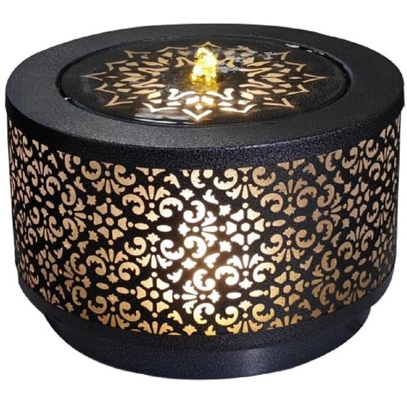 Mosaic Lantern Effect LED Water Feature