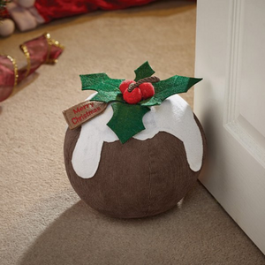 1.5Kg Weighted Indoor Decorative Christmas Pudding Door Stop