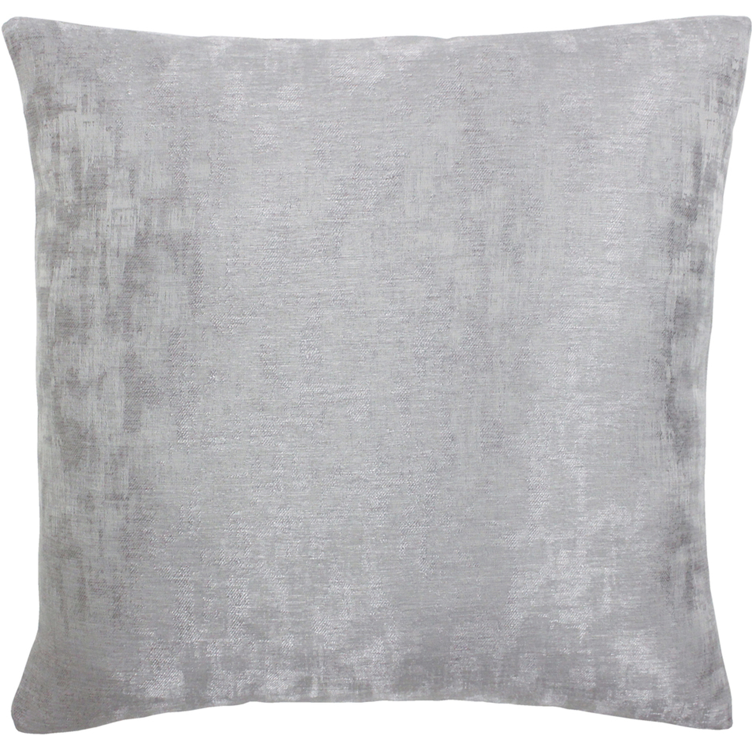 Mirage Metallic Jacquard Cushion 45 x 45cm - Silver / Feather