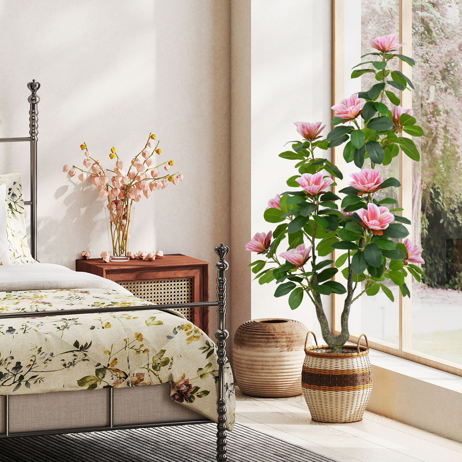 Artificial Magnolia Tree - Green