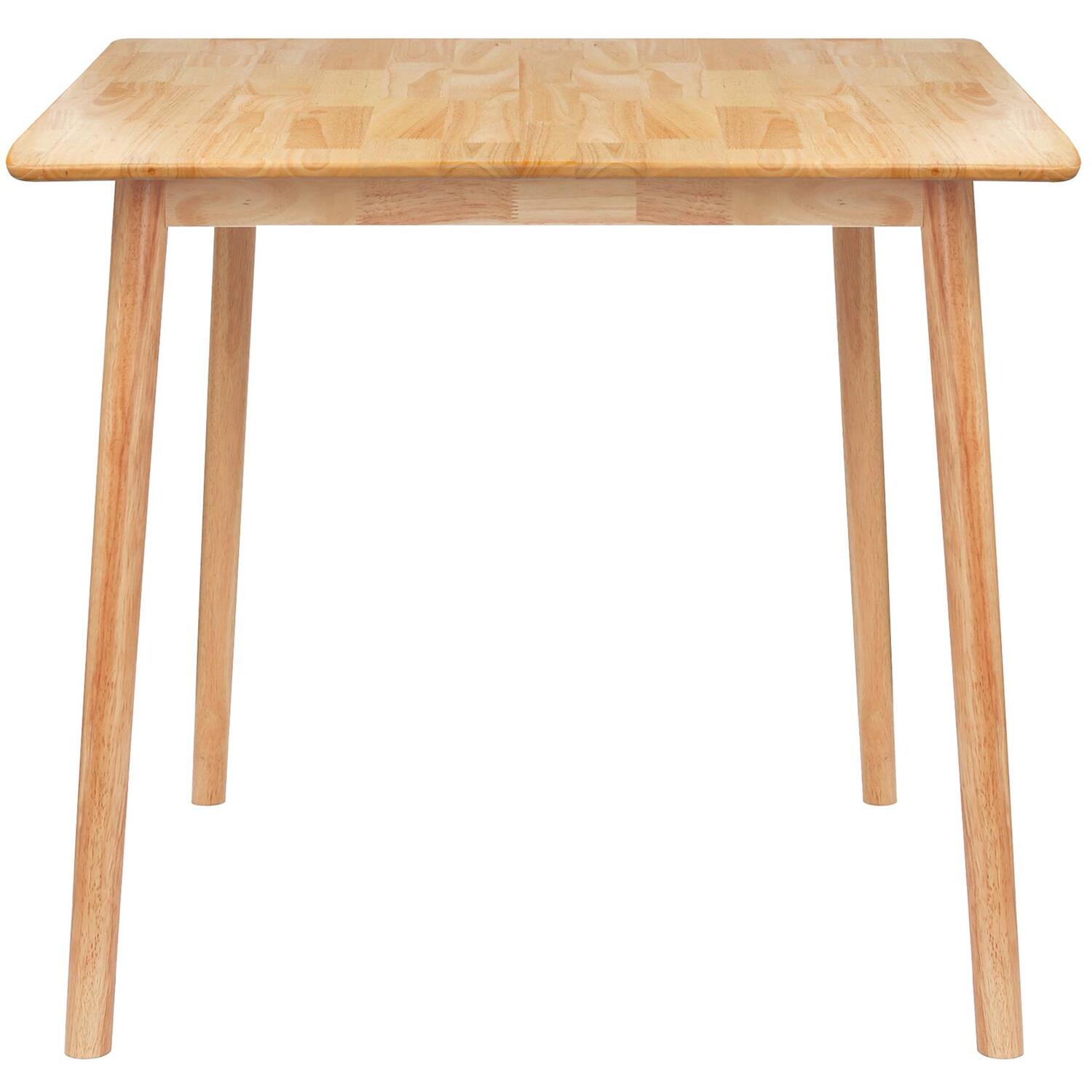 90cm Square Wooden Dining Table - 90cm x 90cm - Natural