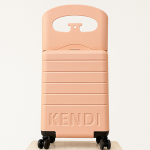 Blush Pink Premium Ride-On Suitcase with Seat for Kids and Adults shot 10199180