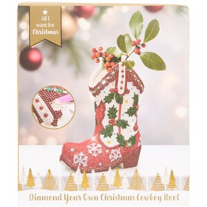 Diamond Your Own Christmas Cowboy Boot Kit