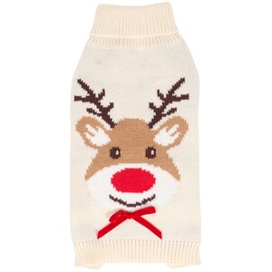 Reindeer Print Dog Jumper