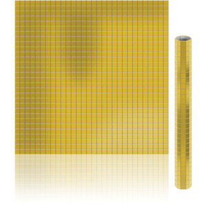 MIRROR MAT 30X30CM GOLD 10mm Facets