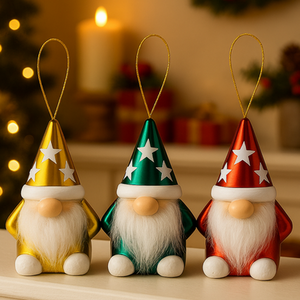 Christmas Tree Gonk Baubles Set of 3