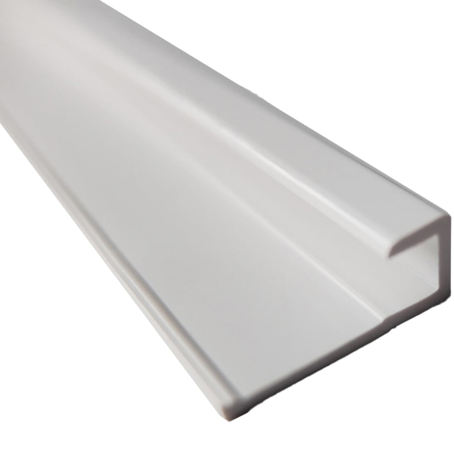 Splashwall Composite Panel End Cap (L)2440mm (T)4mm - White