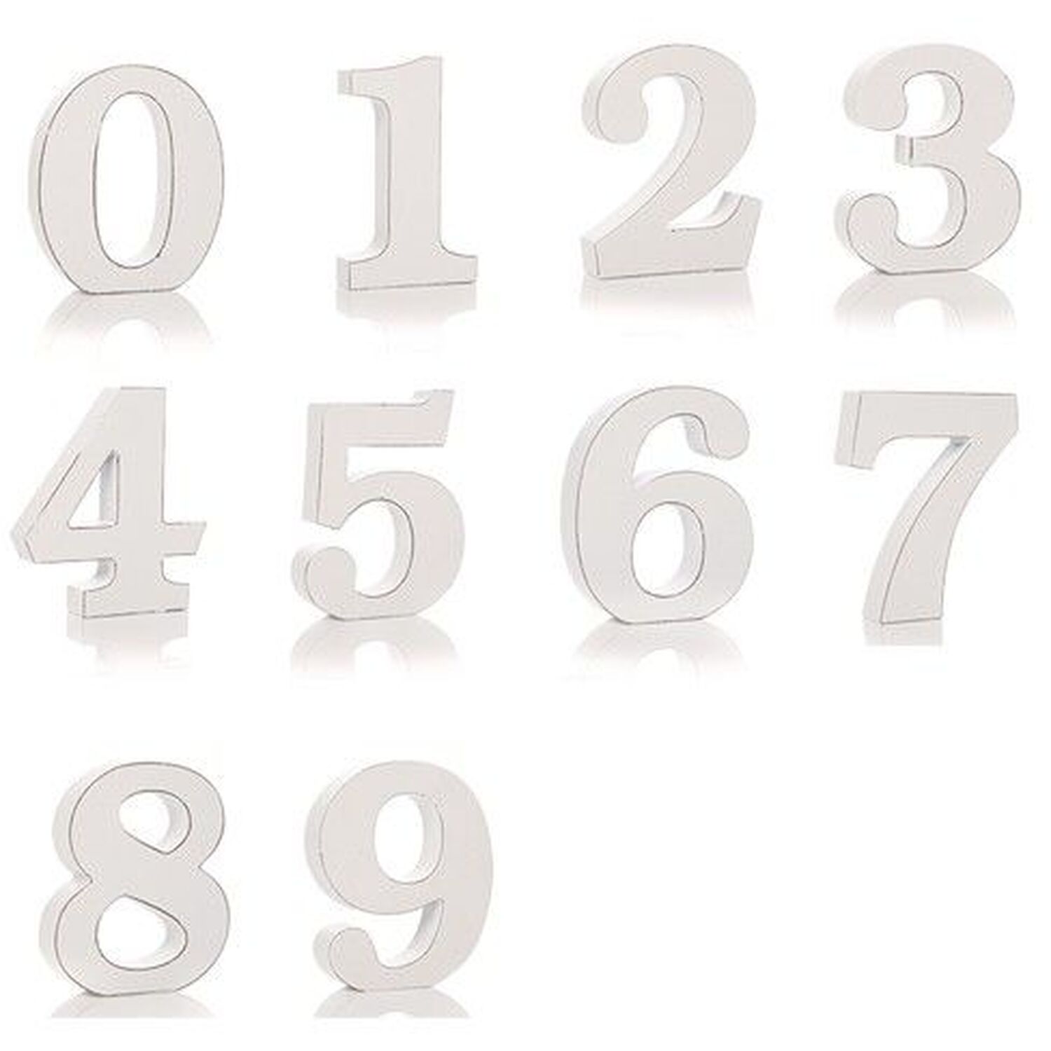 Shabby Chic Numbers 1 Though 0 (10)
