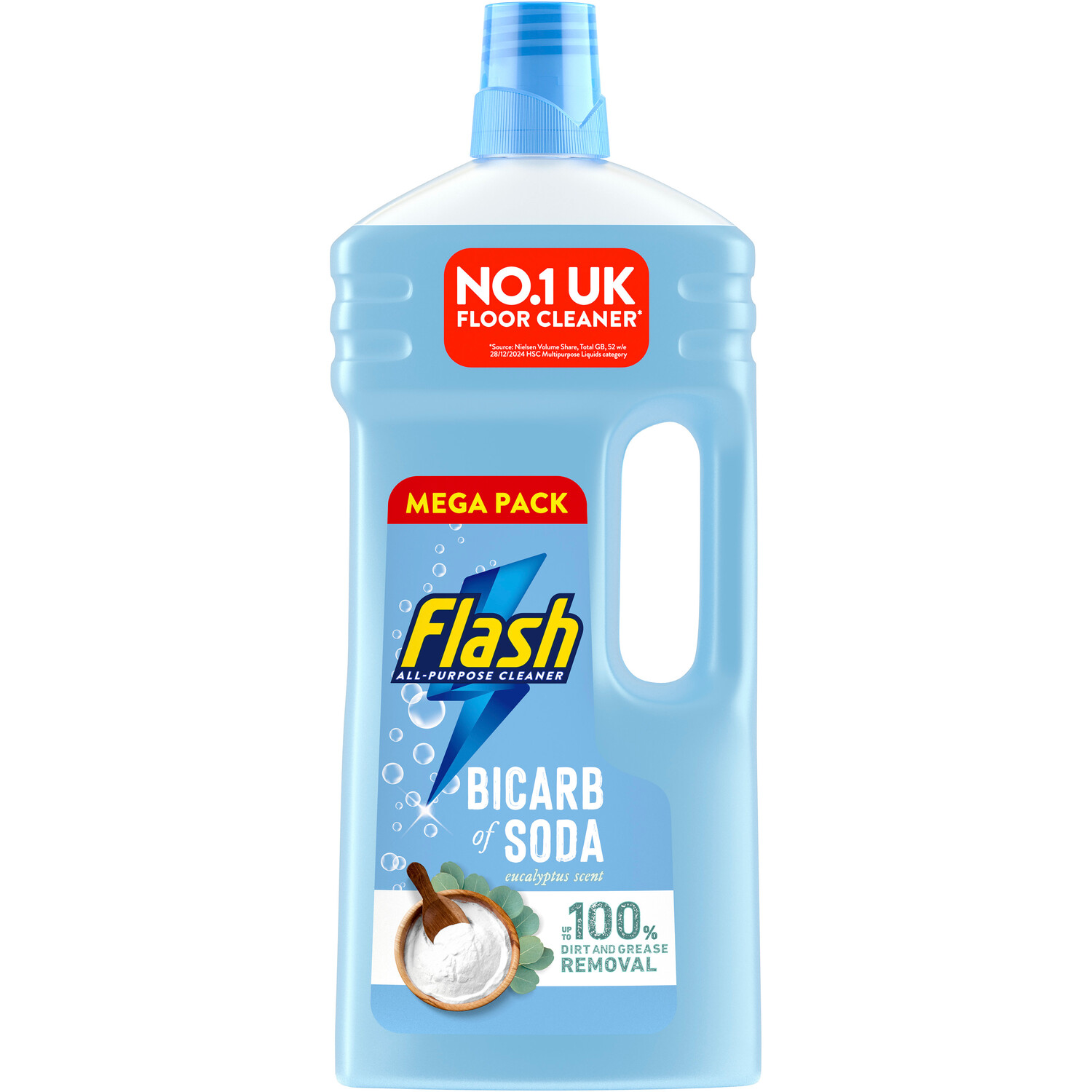Flash All Purpose Liquid Floor Cleaner - Bicarbonate Soda and Eucalyptus