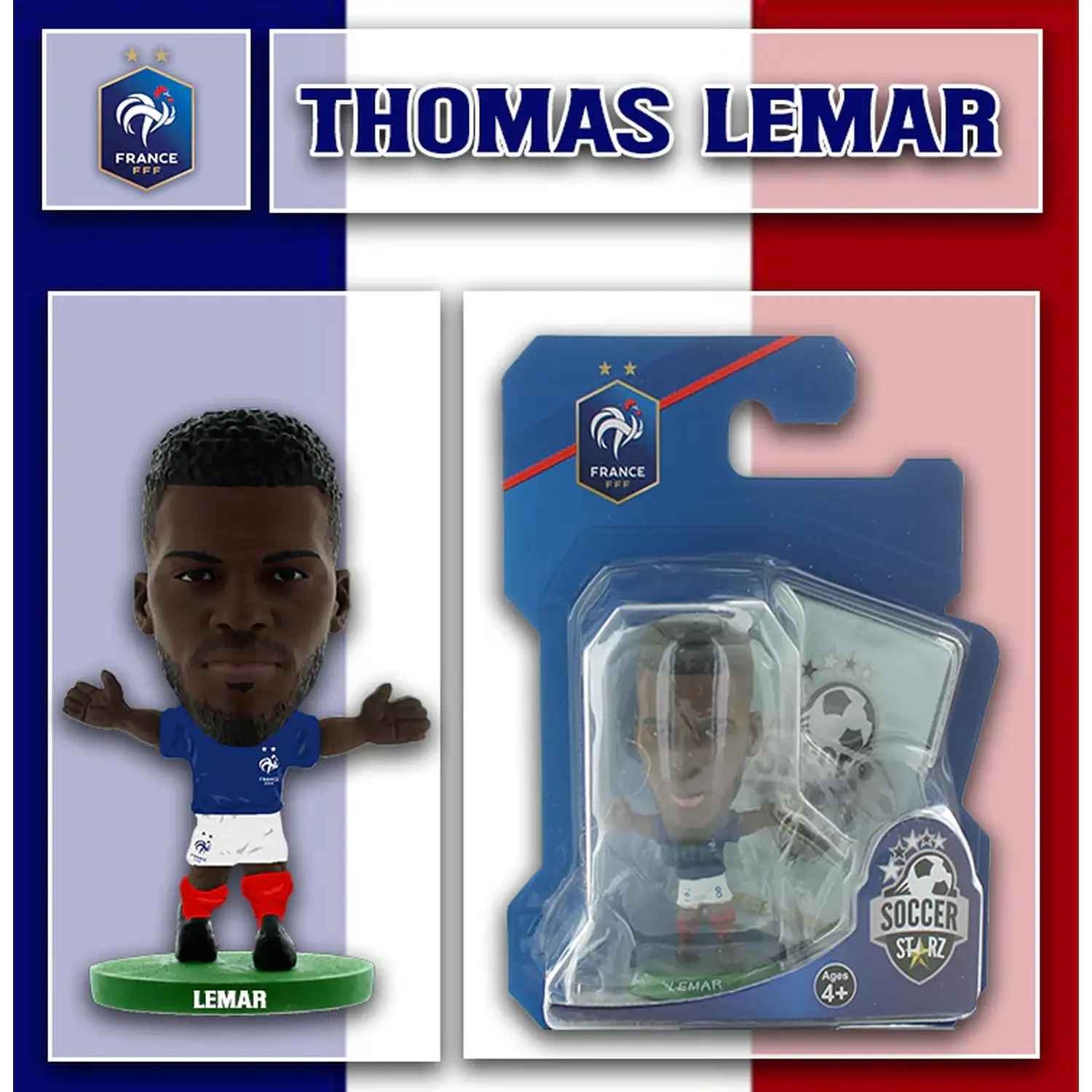 SoccerStarz France Thomas Lemar 2018 5cm Figure - Blue