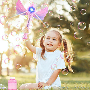 Bubble Princess Wand Blower Machine with Musical and Lights Up
