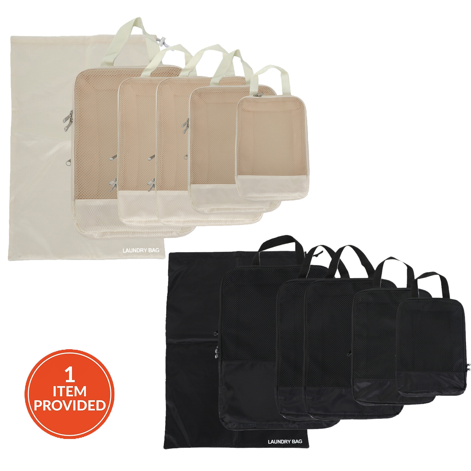 Pack of 6 Compression Packing Cubes