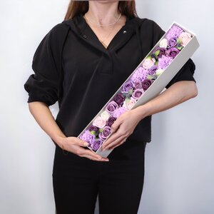 Rose Carnation Soap Flowers Gift Box Long Lasting Spa Decor