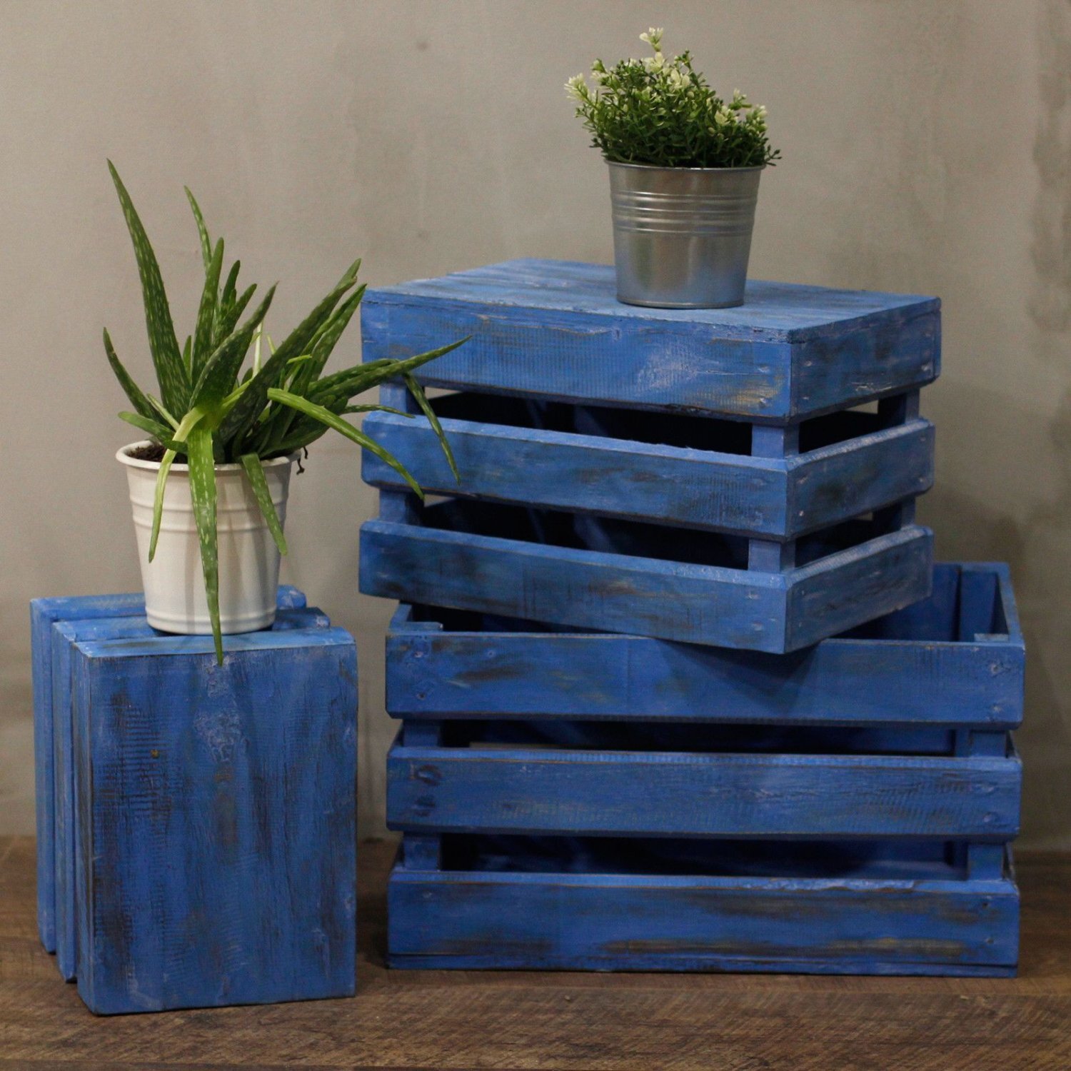 Image of Fruit Box Set of 3 Bluewash&hellip;