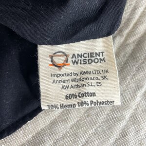 Patched Hemp  Cotton Boho Festival Hat - Adjustable, Sustainable Style