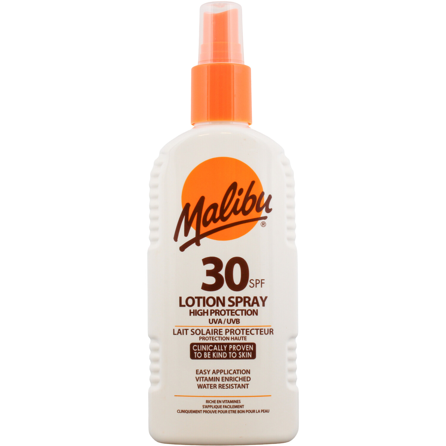 Malibu UVA UVB SPF 30 Sun Protection Lotion Spray