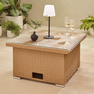 Orlando Rattan Rising Garden Coffee Dining Table