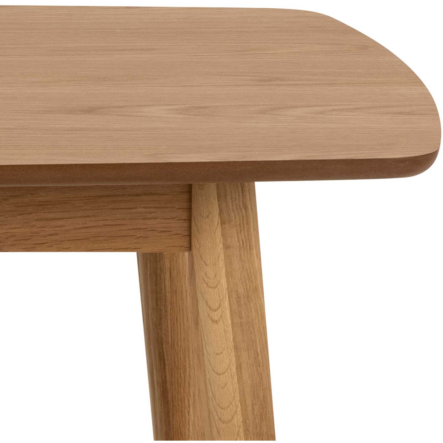 Debrecen Oak Veneer Rectangular Dining Table Seats 6 - Natural