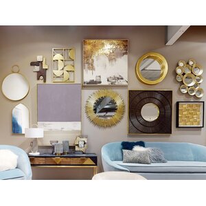 Marcia Hammered Silver Wall Mirror