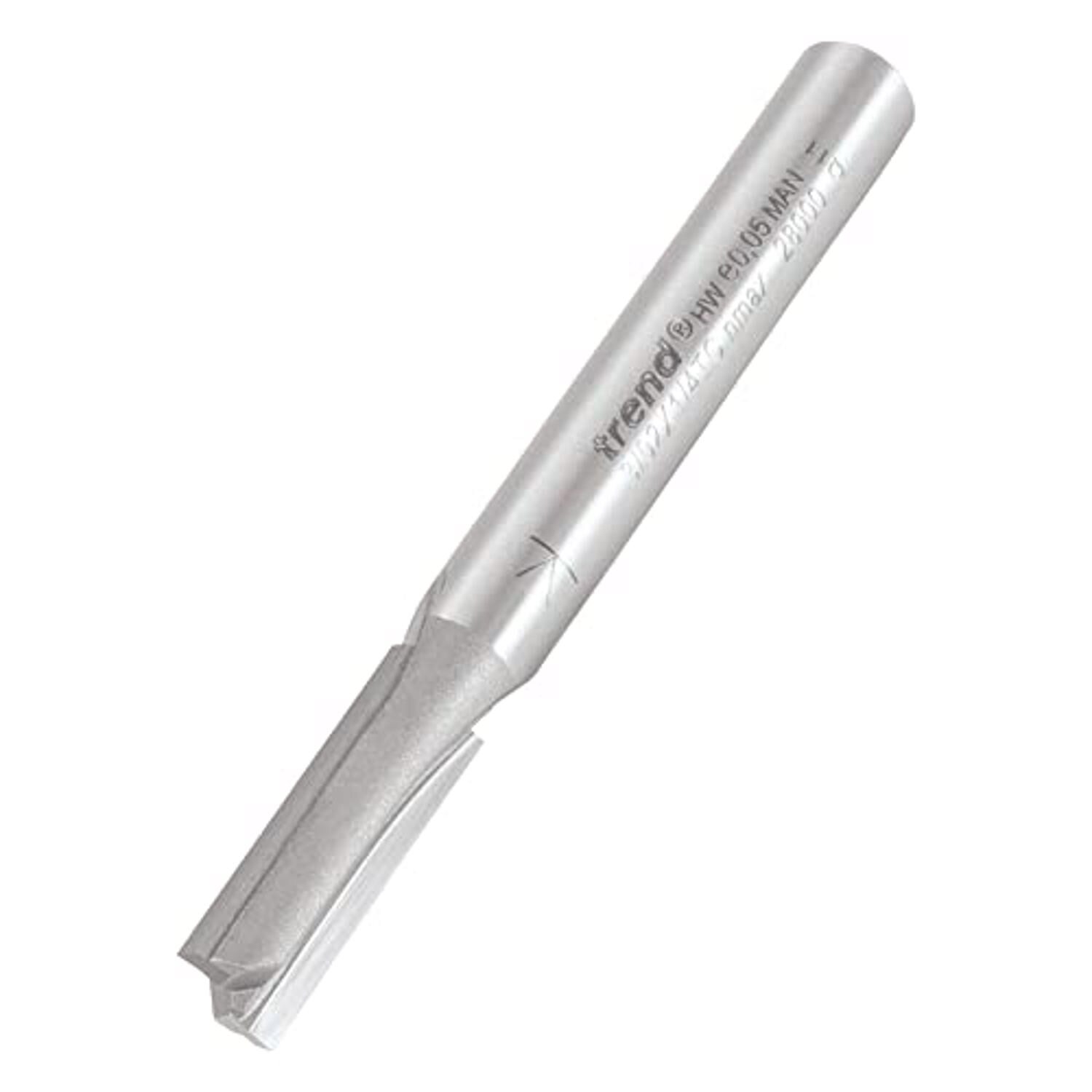 Trend Professional Two Flute Straight Router Cutter 6.3mm 19mm 1/4"