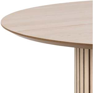 Nakskov Round Dining Table Pigmented Panelled Base