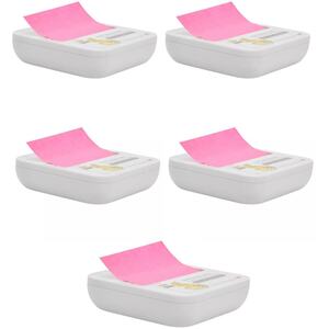 3M Post-It Sticky Notes Dispenser with Suction Cup - White - Set of 5