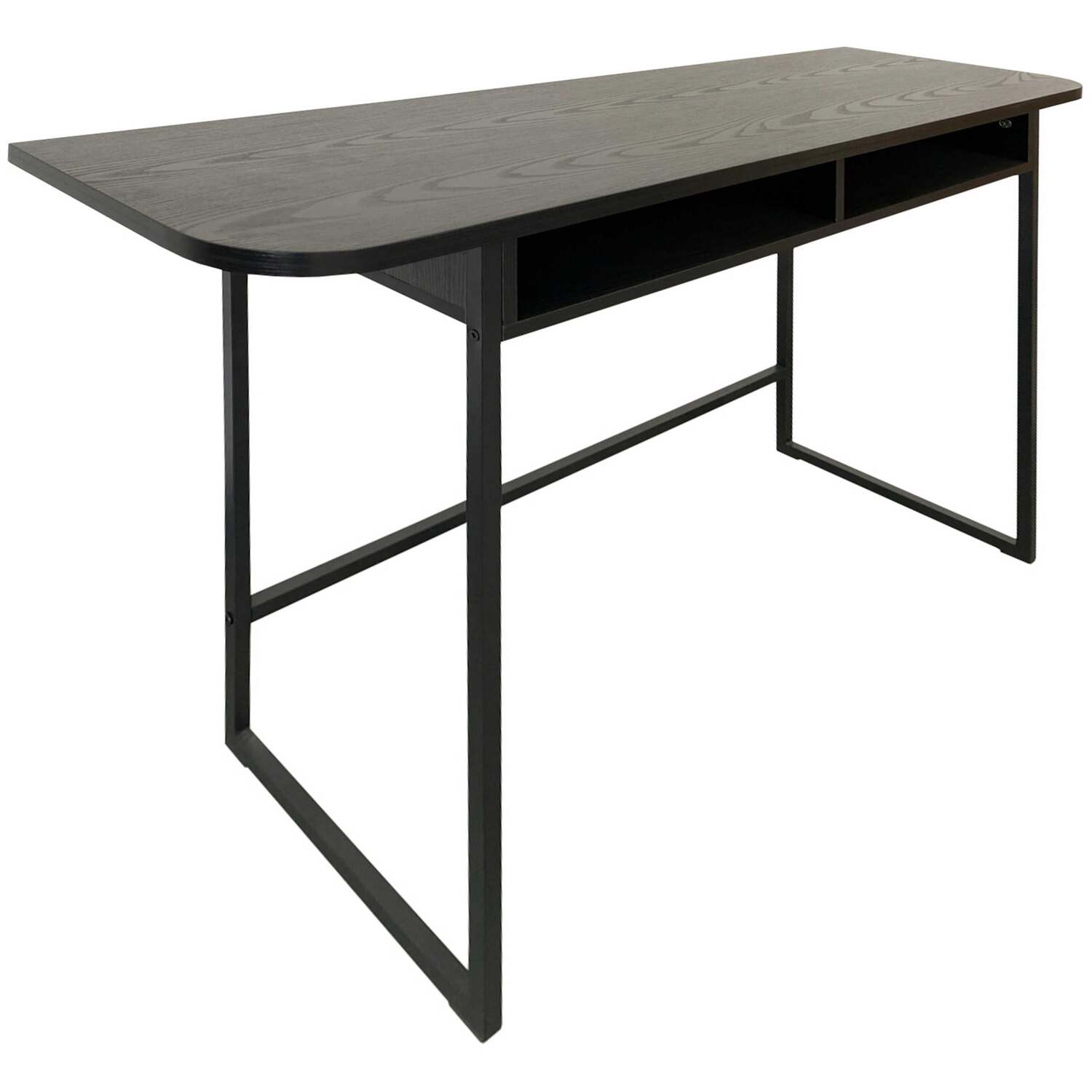 Cape Town 2 Shelf Console Table - Black