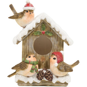 Light Up Robin Birdhouse Ornament