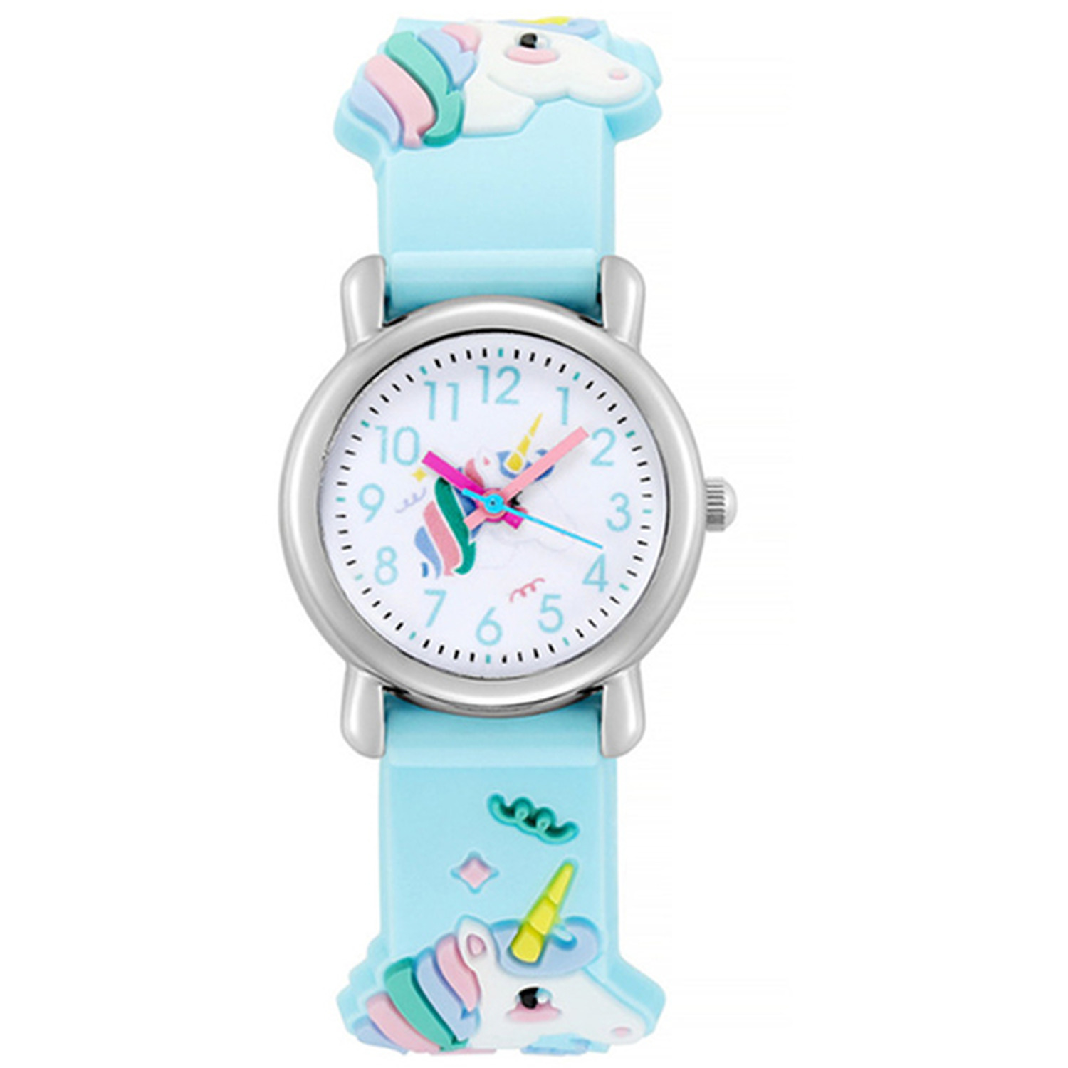 Children's Unicorn Cartoon Watch - Blue