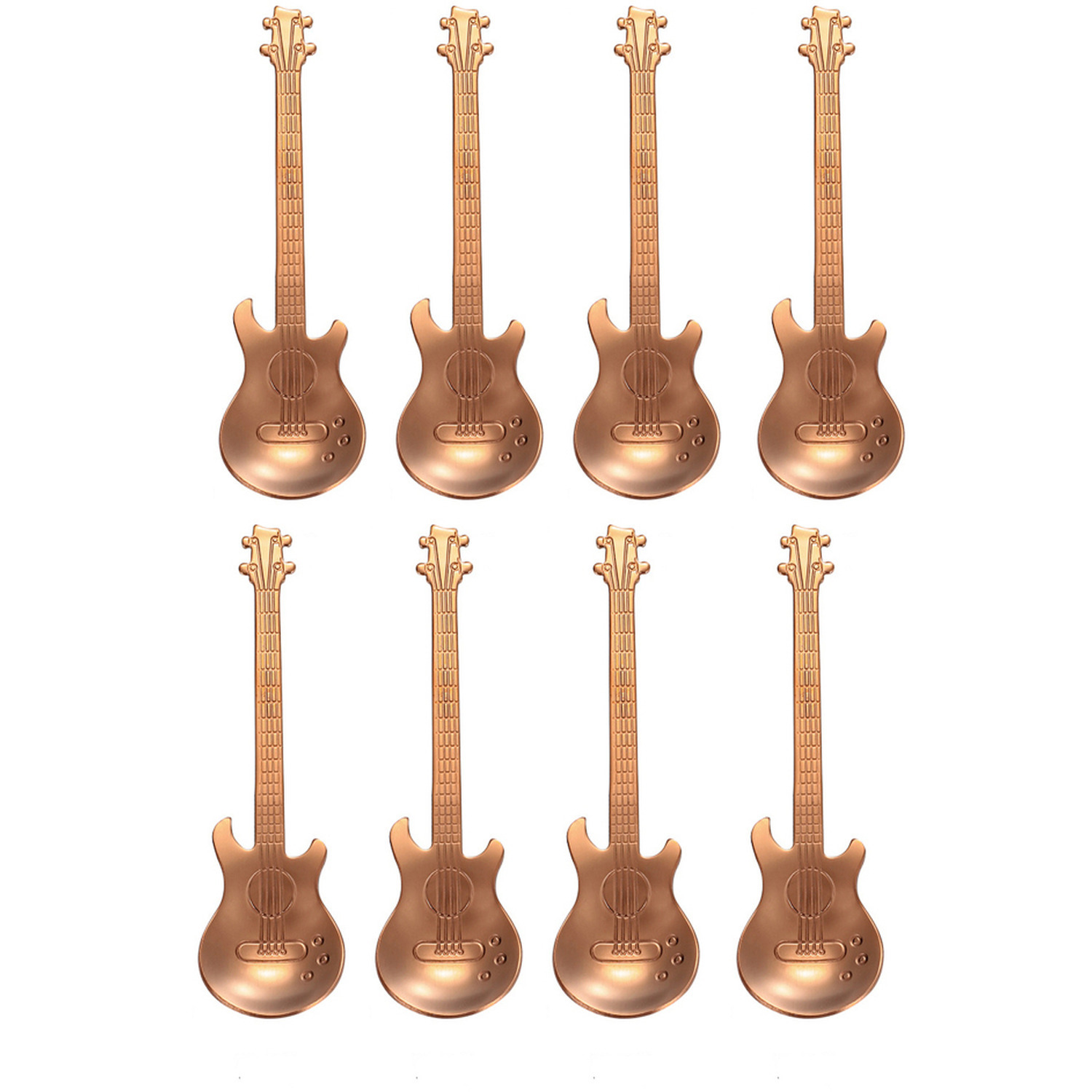 Image of Guitar Shaped Stainless Steel Spoon -&hellip;