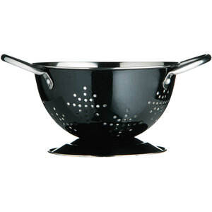Hollis 14Cm Dia Mini Colander Black Retro Enamel (0508981)