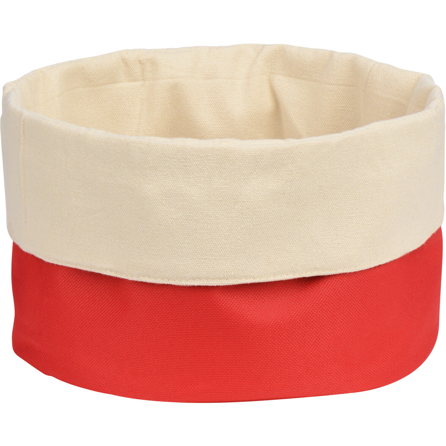 Orsina Folded Design Round Bread Basket in Red