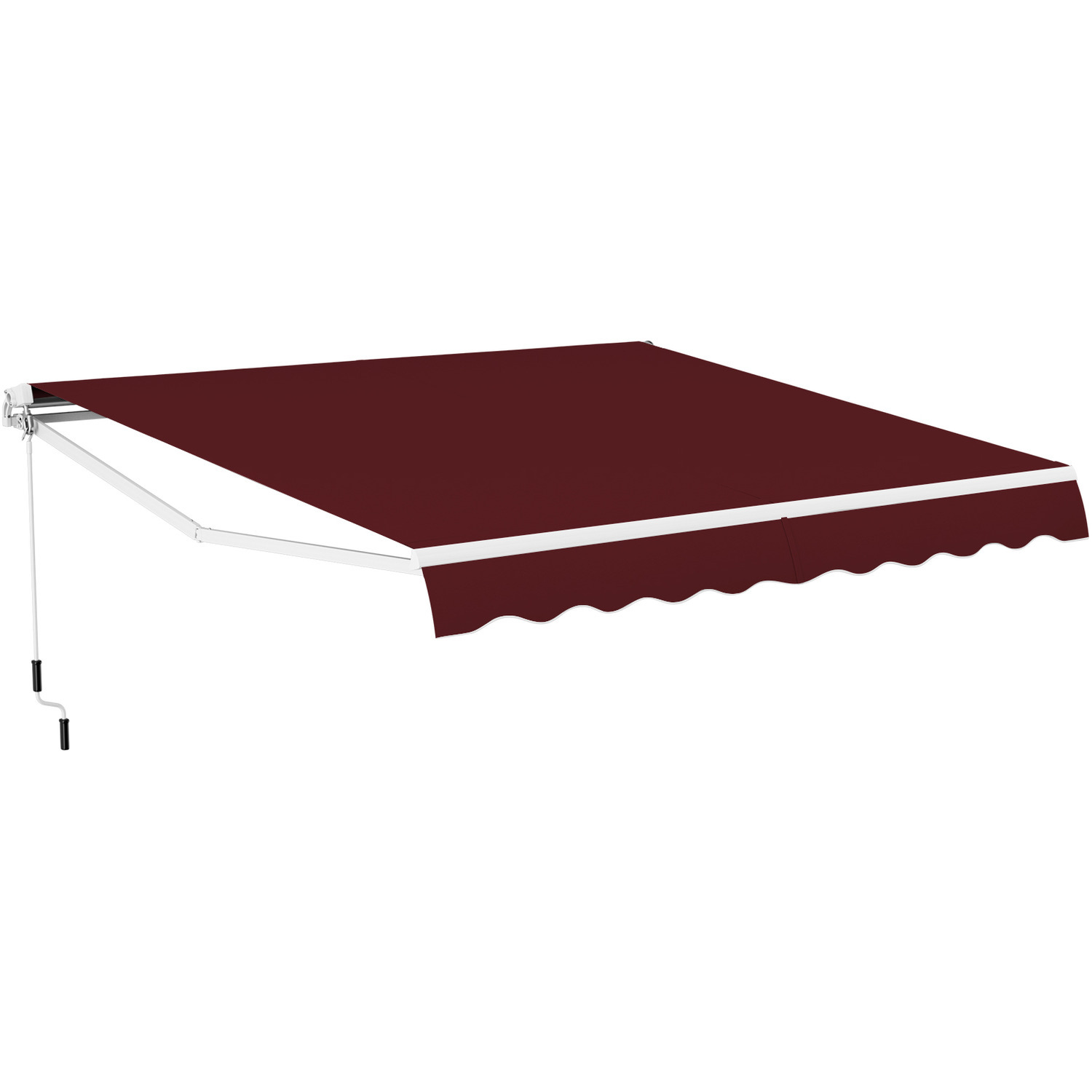 Image of Garden Patio Canopy Retractable Manual Awning&hellip;