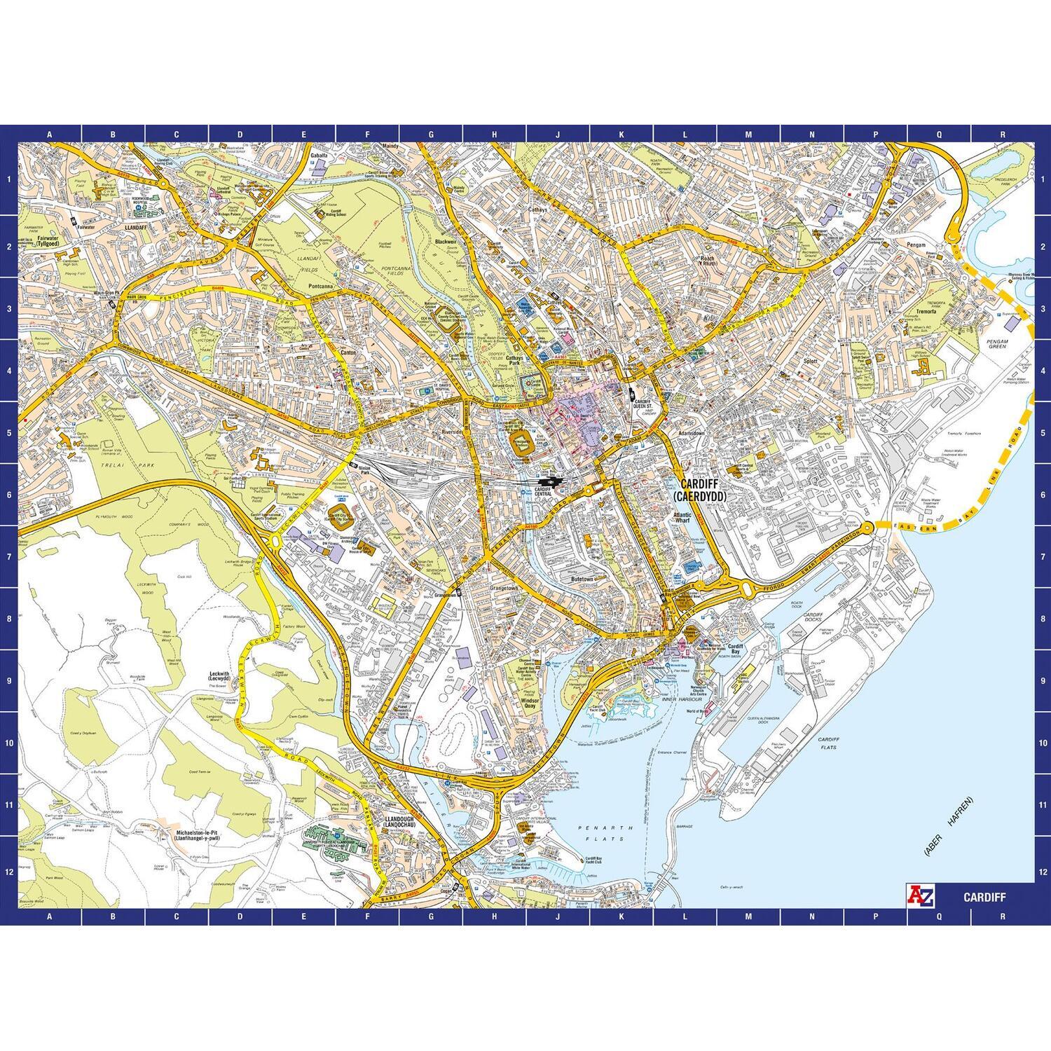 A-Z Map of Cardiff 1000 Piece Jigsaw