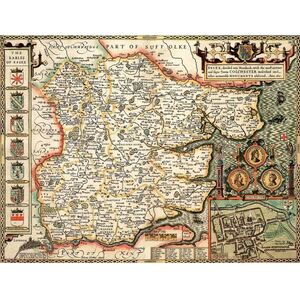 Essex Historical Map 1000 Piece Jigsaw Puzzle (1610)
