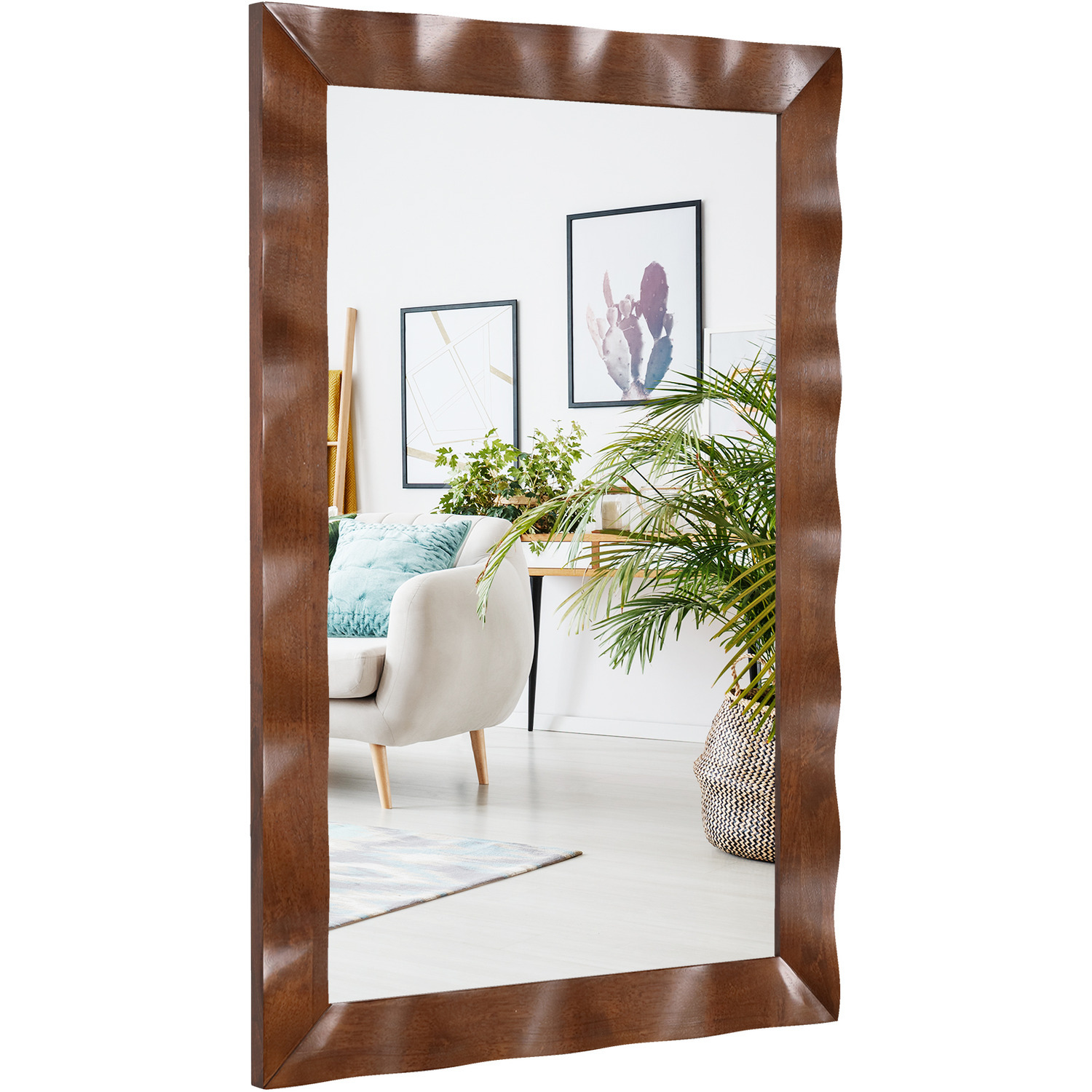 Image of Rectangle Vanity Mirror Farmhouse Wall Mirror&hellip;